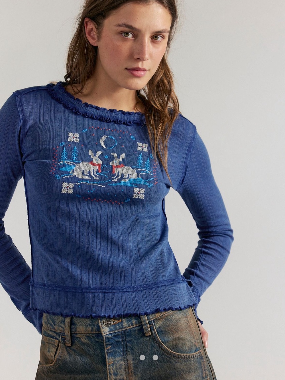WE THE FREE THROUGH THE WOODS TEE SNOW BUNNY